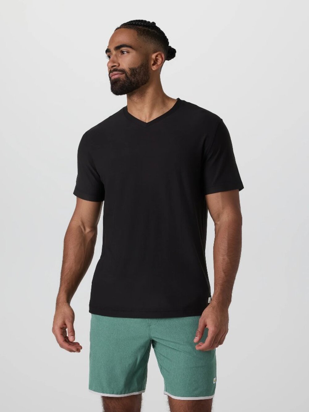 Vuori Men's Strato Tech V-Neck Tee - Black